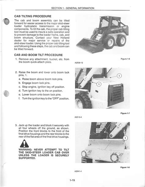 raise cab on c175 new holland skid steer|new holland skid steer cab tilting.